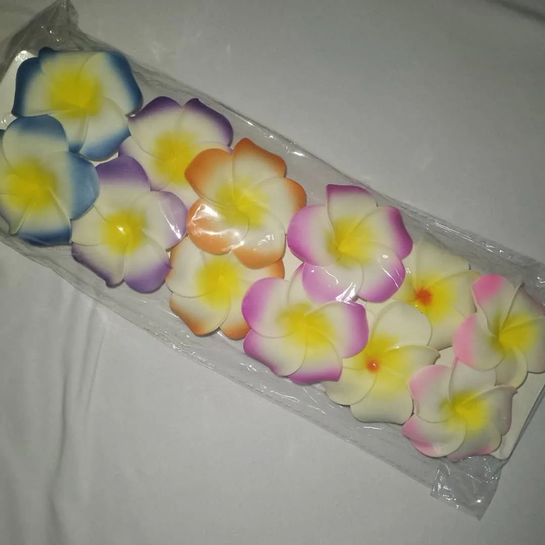 Barrette fleur hawaïenne 