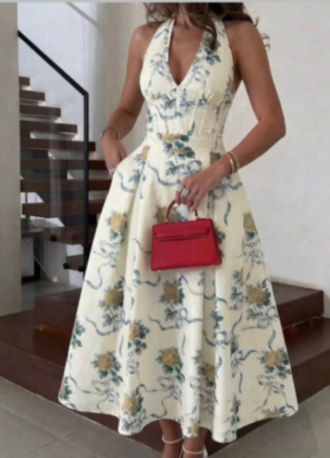 Robe dos nu taille princesse 